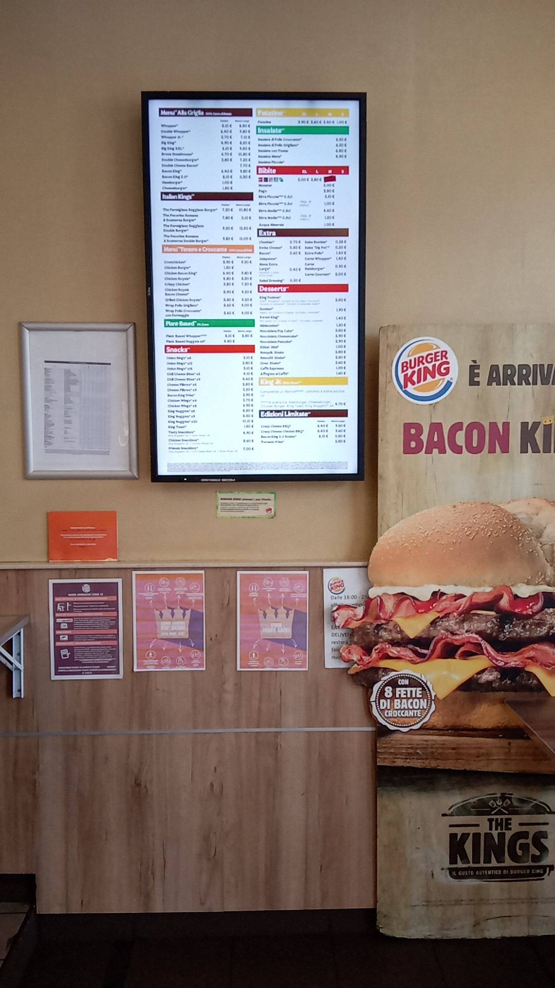 Menu di Burger King 