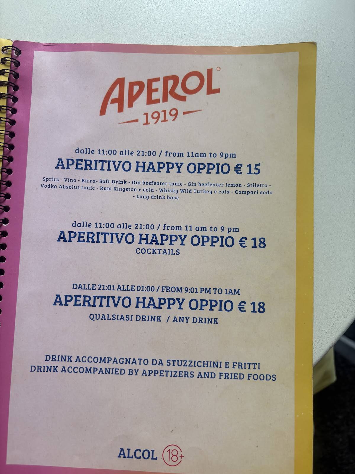 Menu di Oppio Caffè 