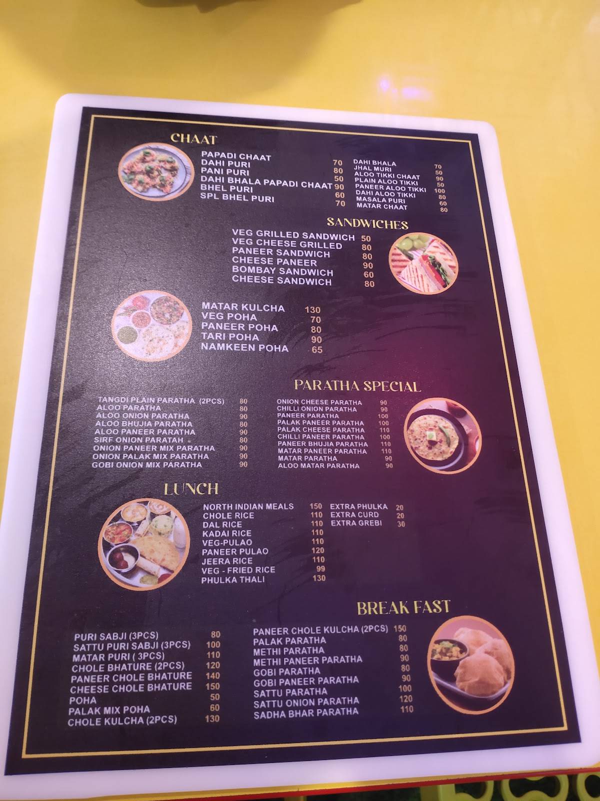Samosa point menu