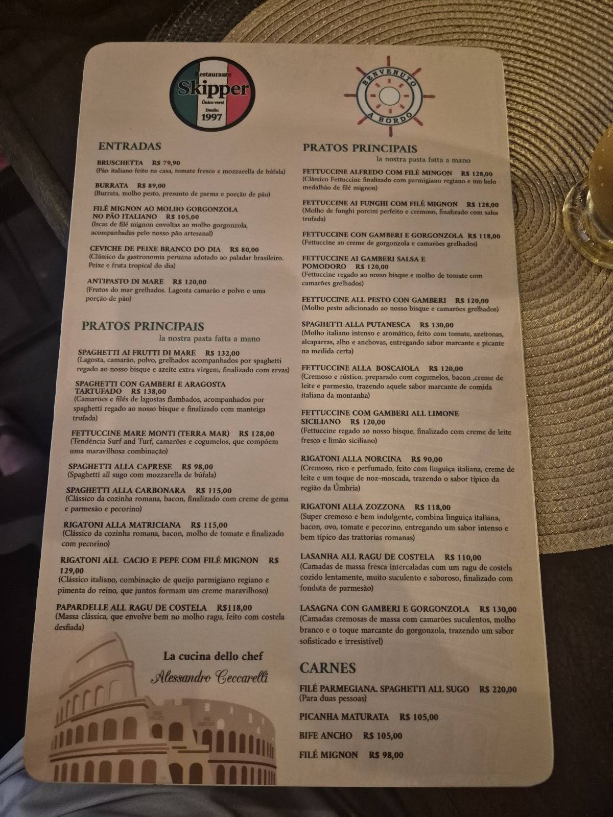 Ristorante Italiano Skipper cardápio