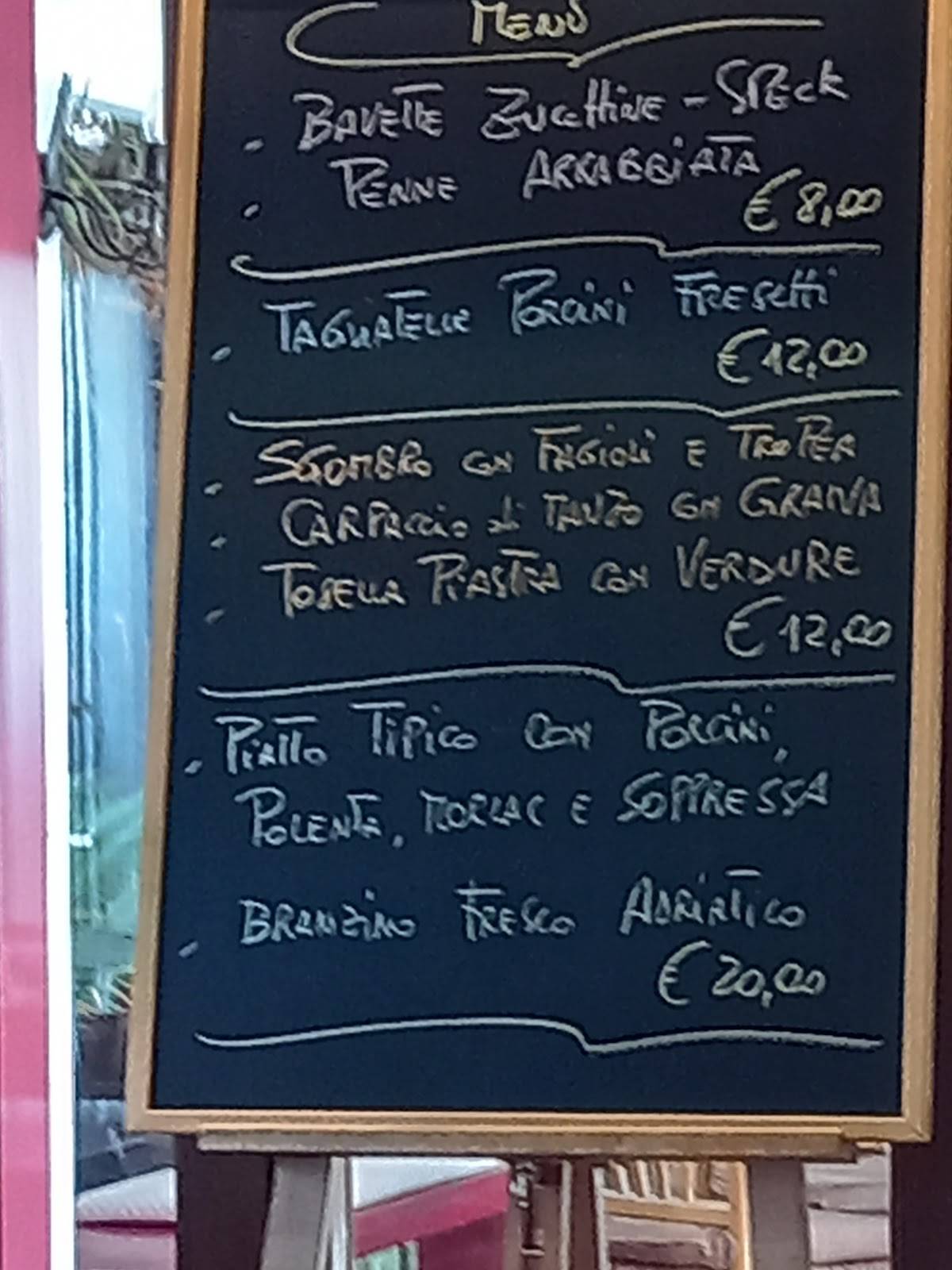 Menu di Tavernetta Ristorante 