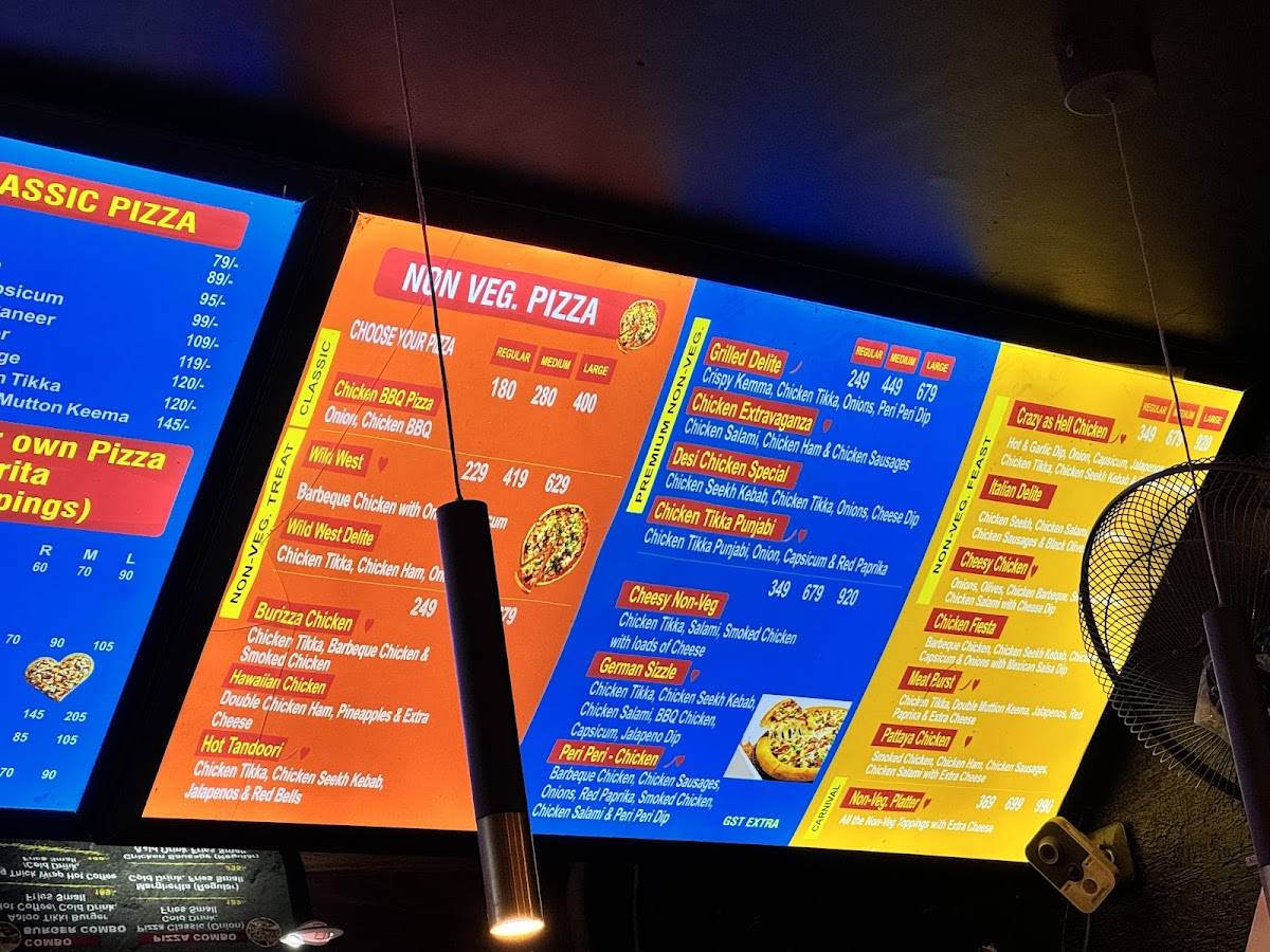 Burger Point menu