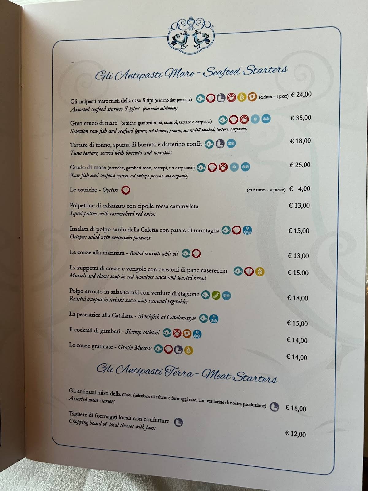 Menu di Ristorante GOLDEN GATE 