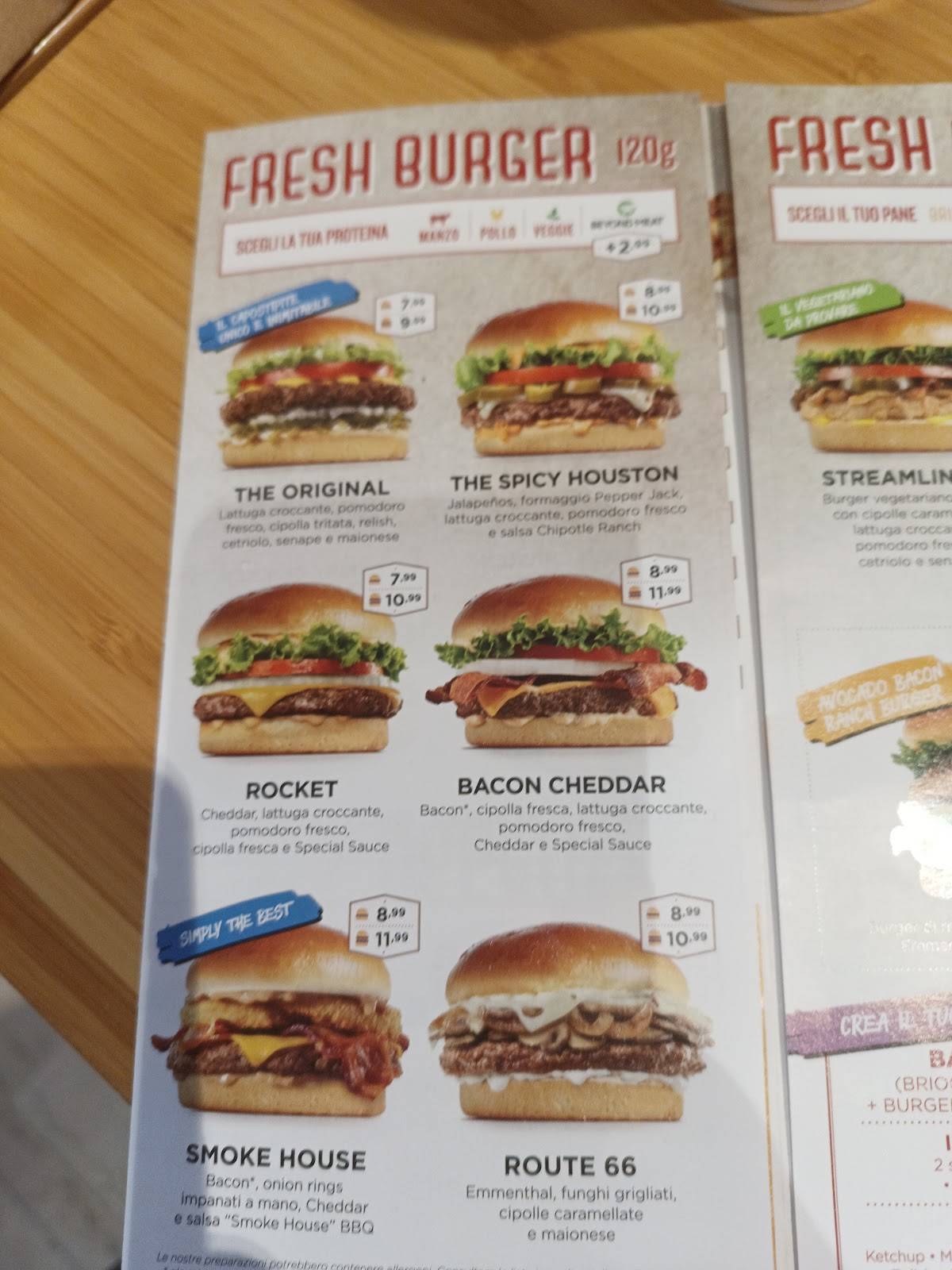 Menu di Johnny Rockets 