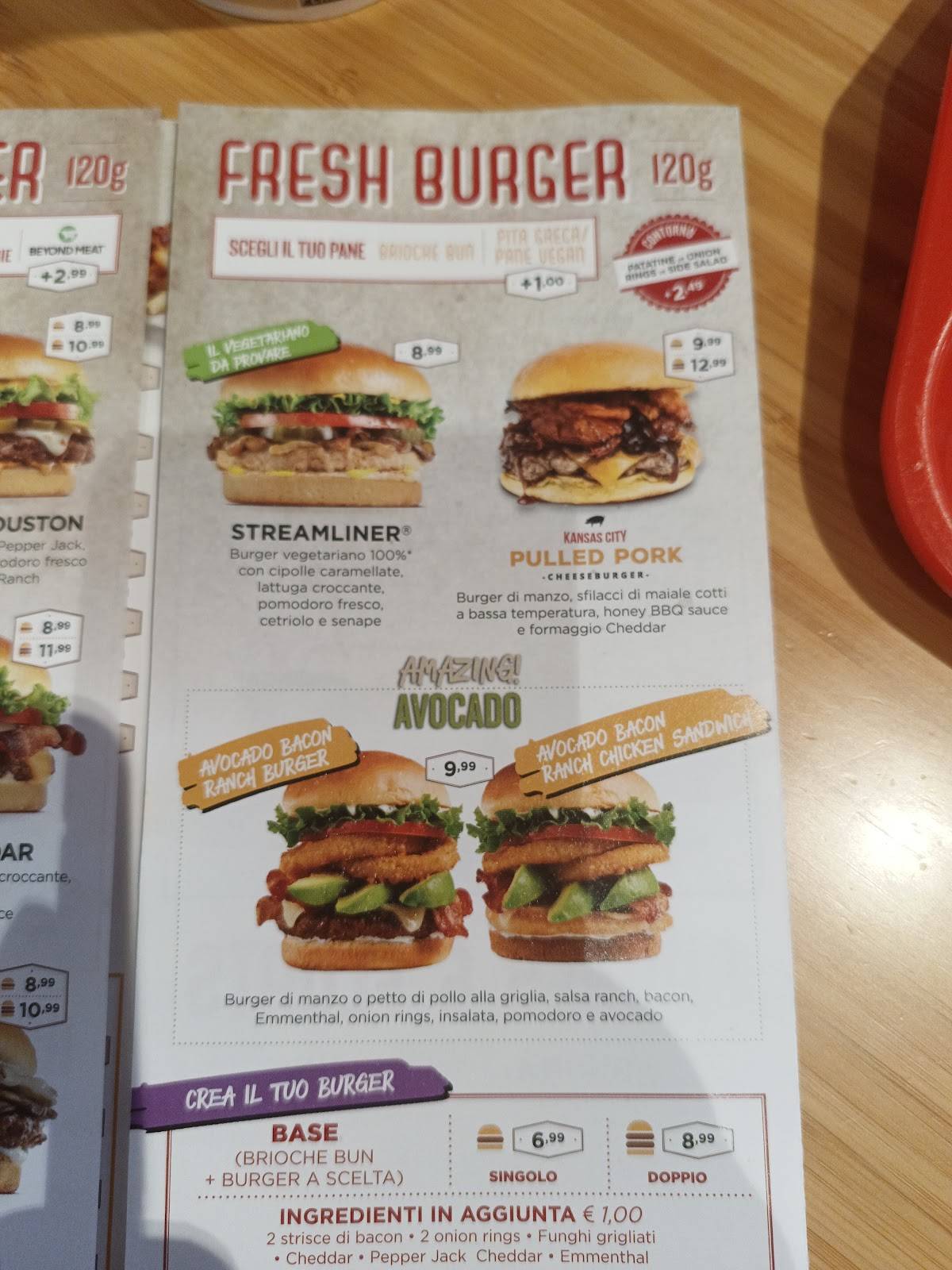 Menu di Johnny Rockets 