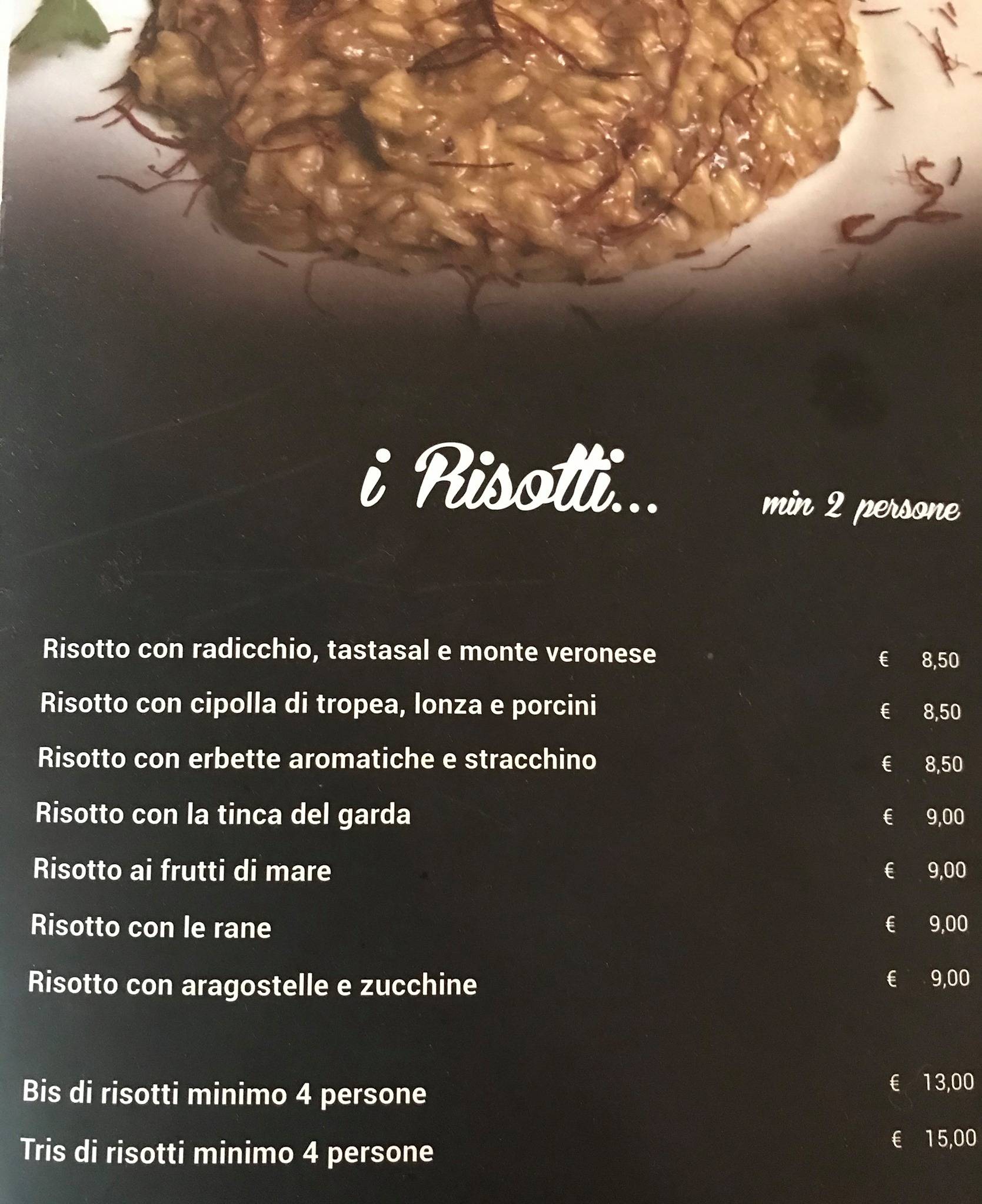 Menu di L'Italiano Ristorante 