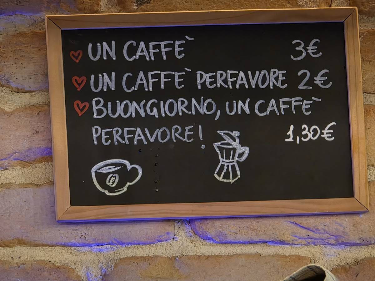 Menu di La Riserva 