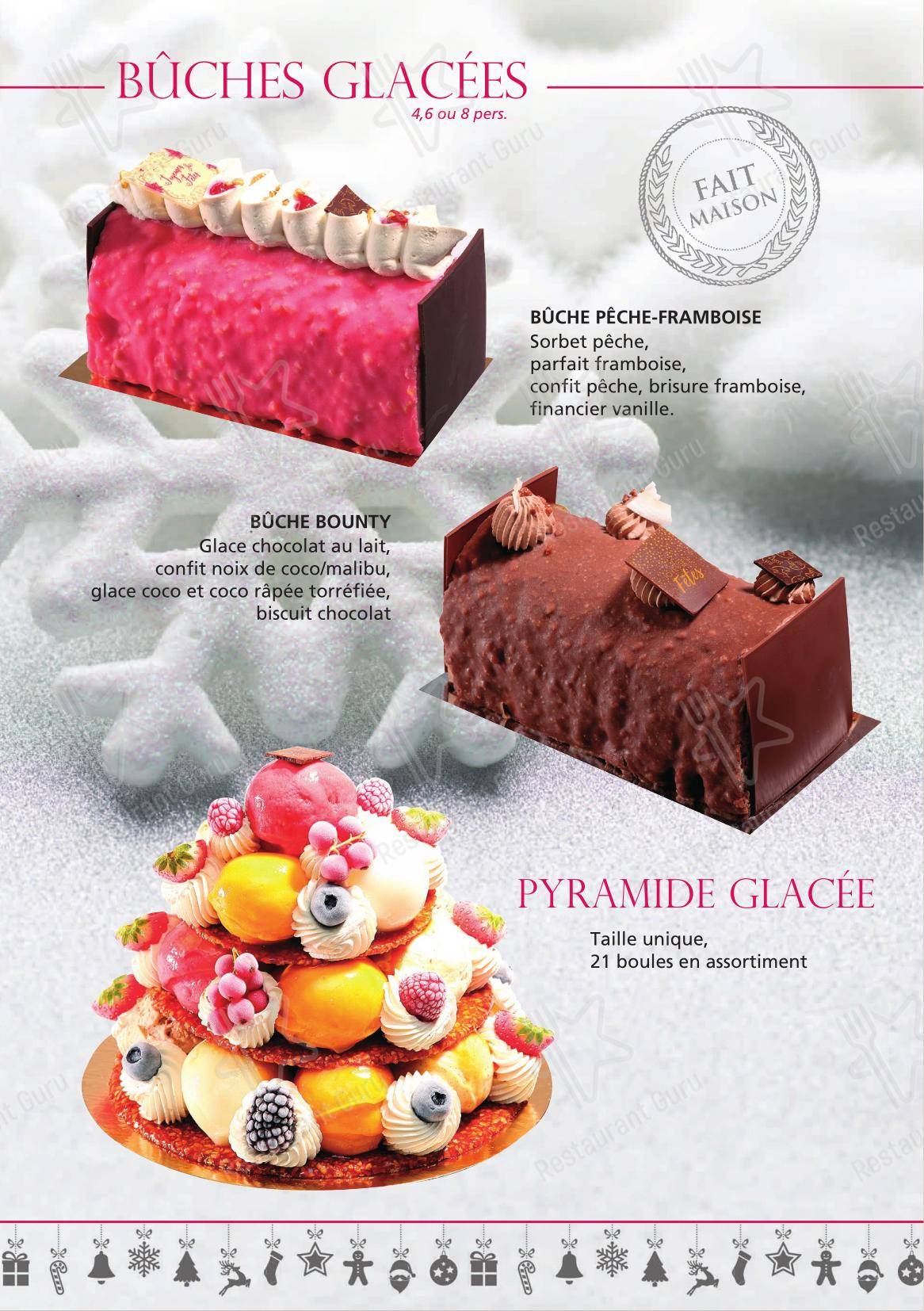 Menu pour Le Rive's SARL - Menu