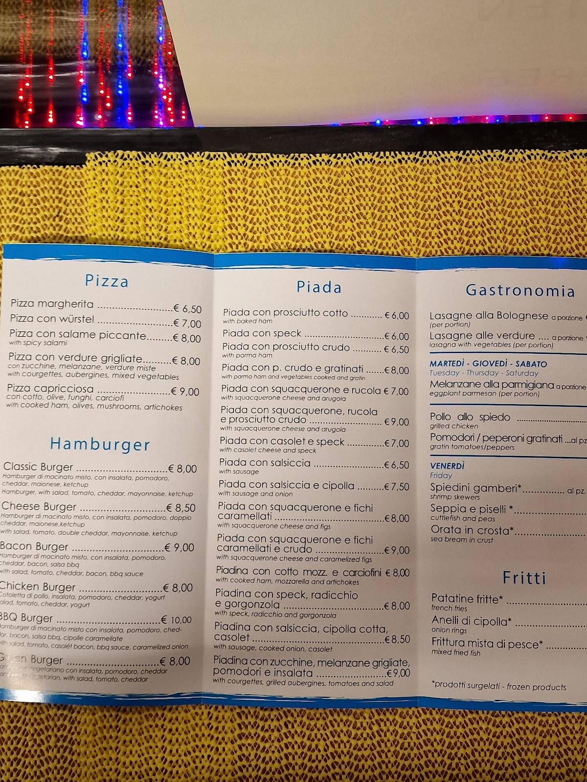 Menu di Magna Rimini 