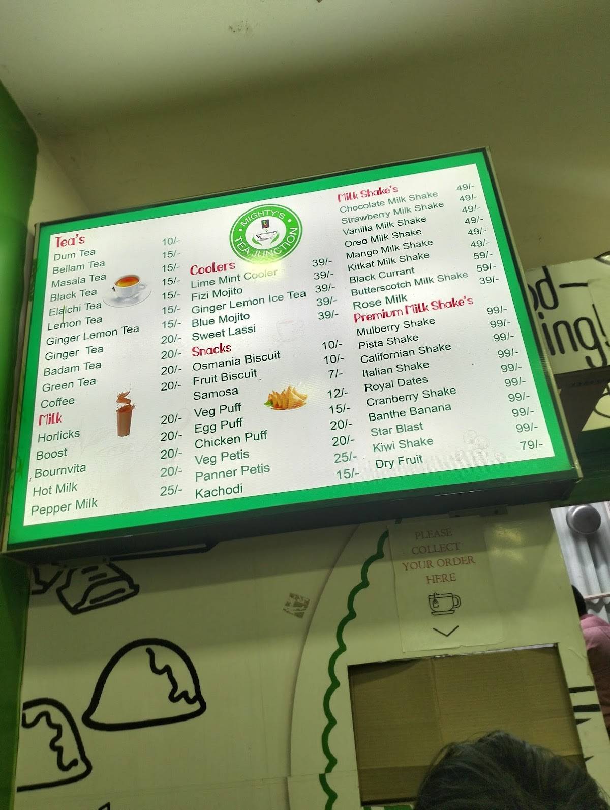 Tea Junction Koraput menu