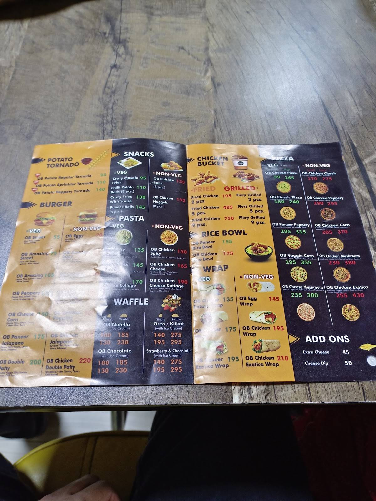 Onebite menu