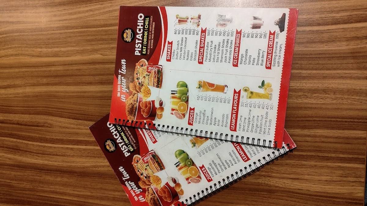 PISTACHIO menu