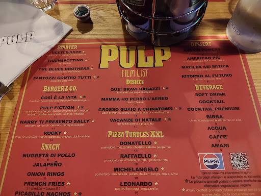Menu di Pulp Restaurant 