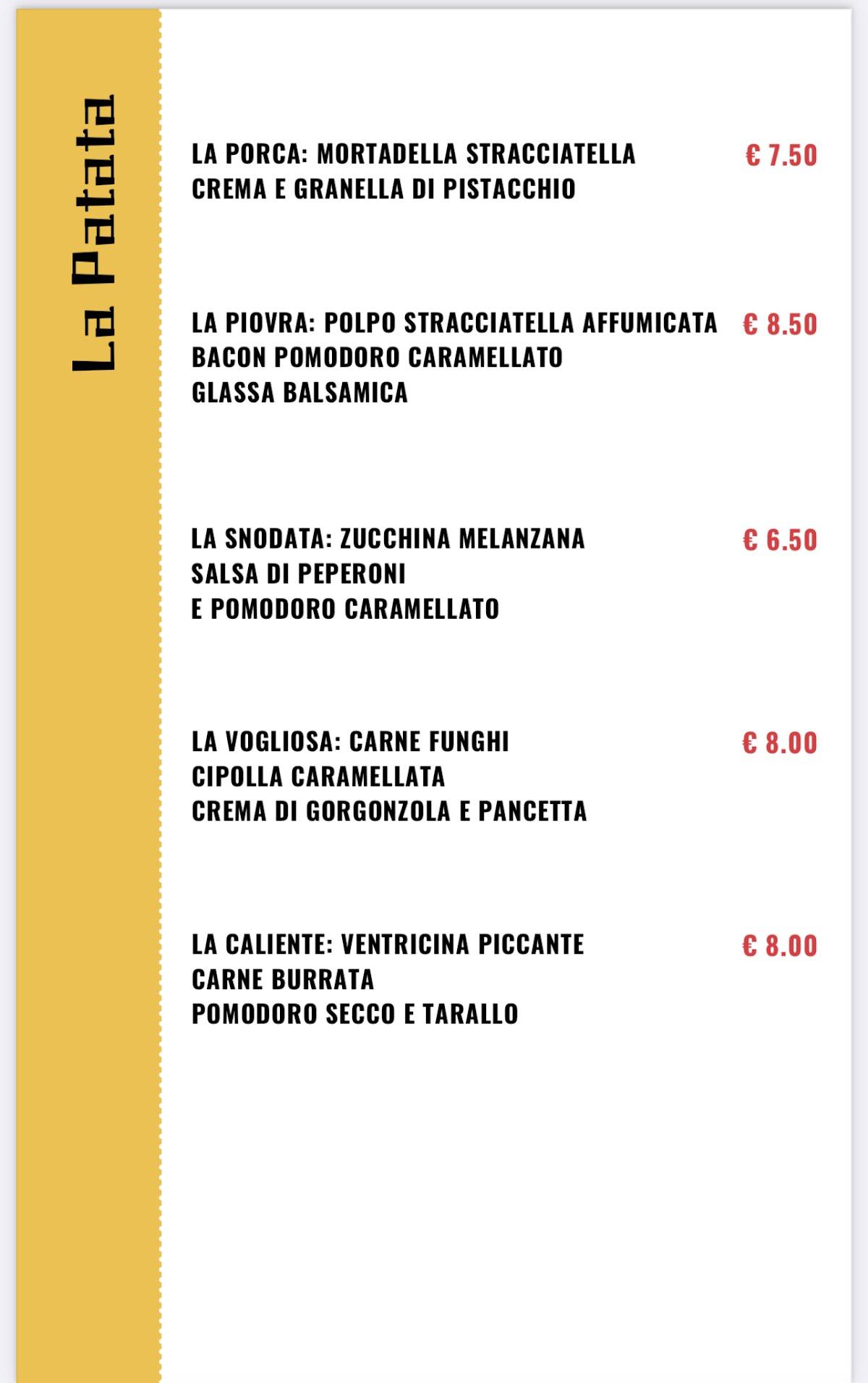 Menu di MADARICO 