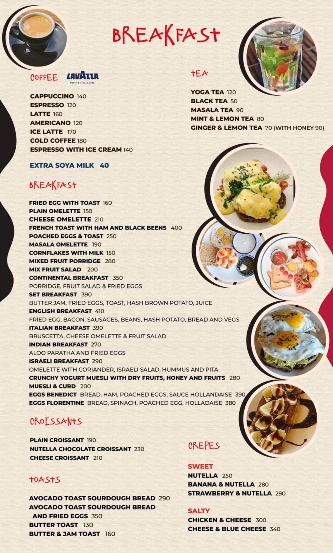 Rico Rico Goa menu