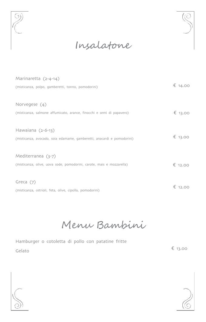 Menu di Roccocò 