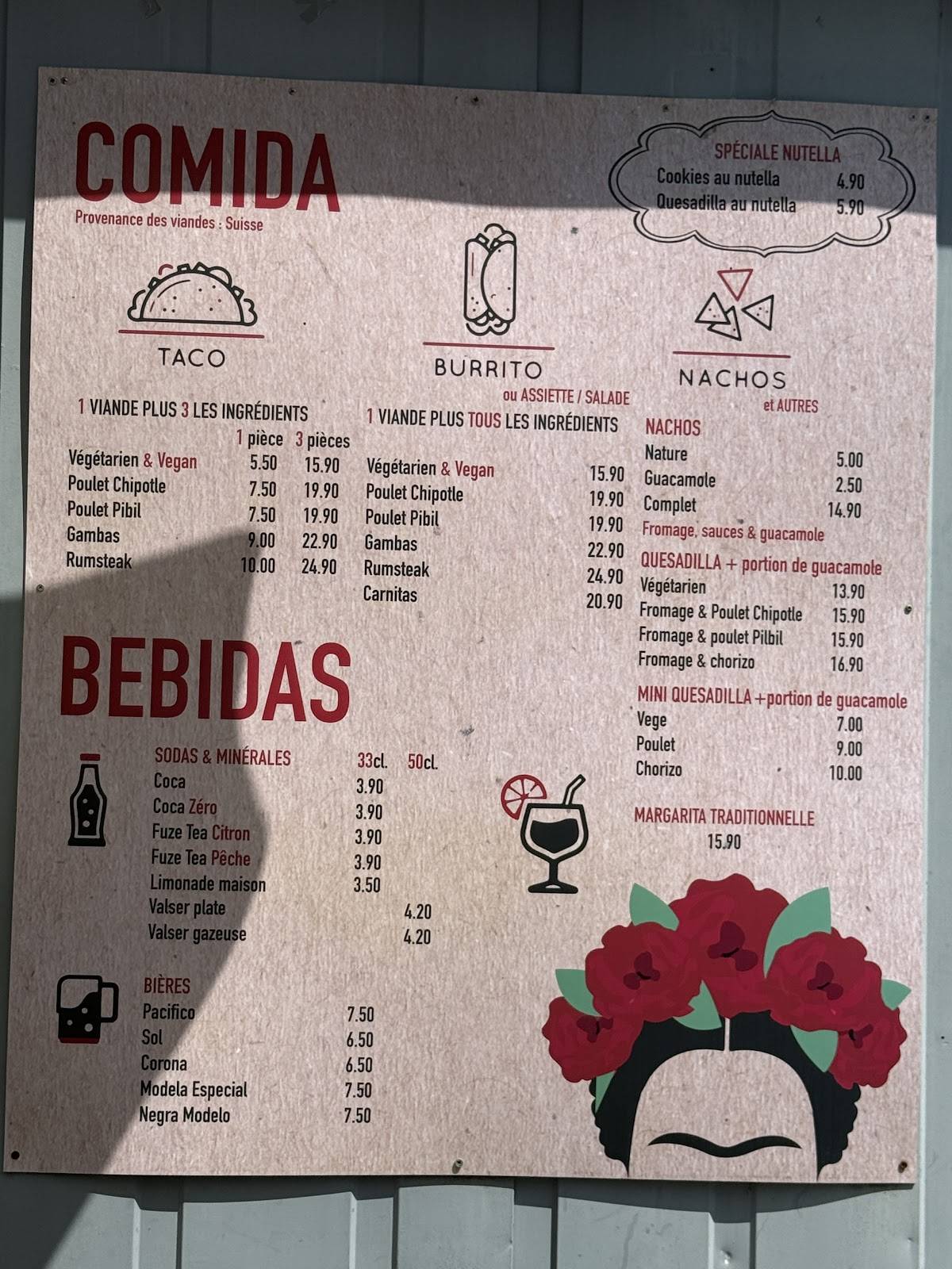 Menu di Taco Rico 