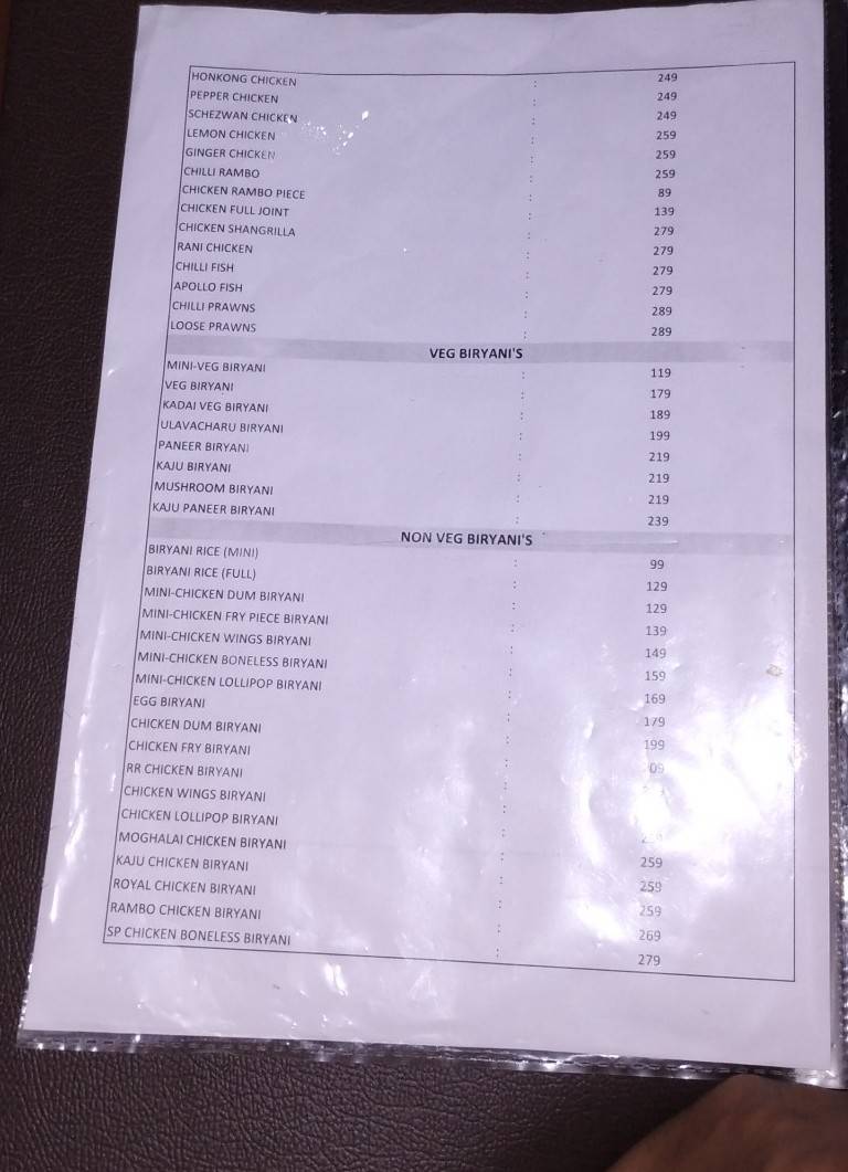 Southern Kitchen menu