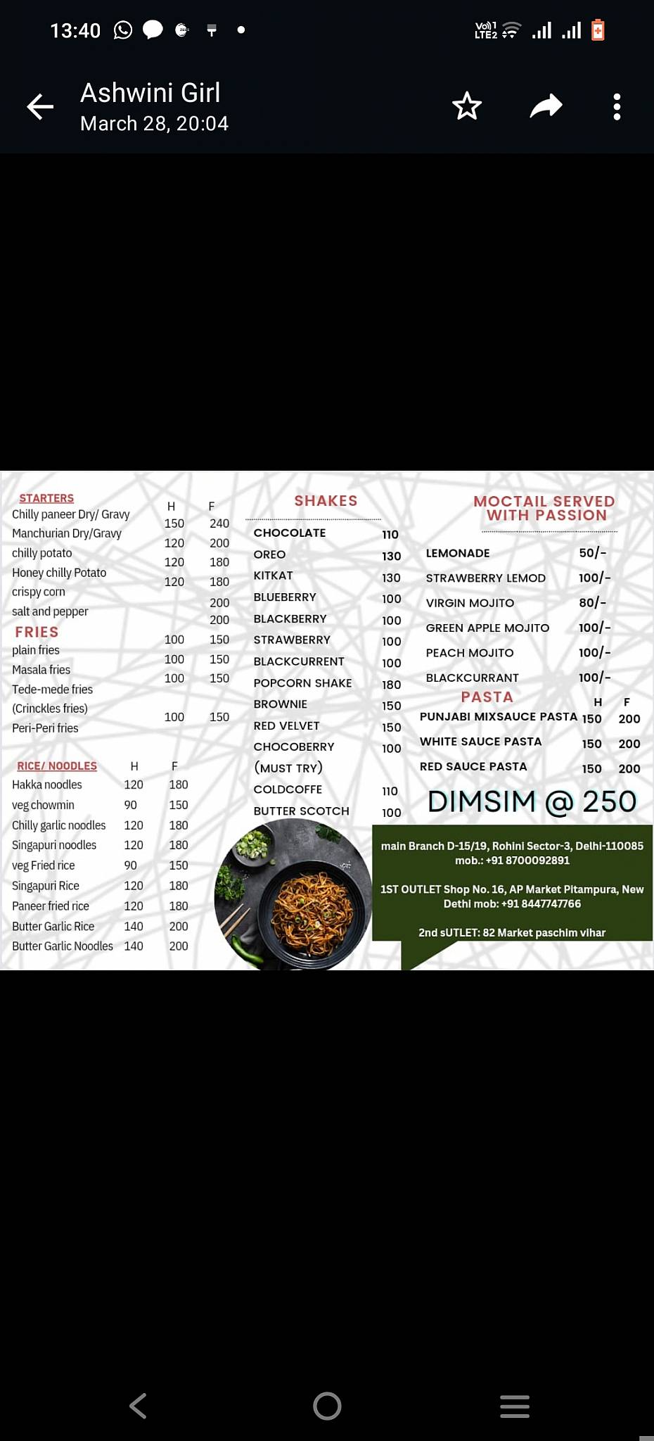 Variation Momos King Rohini sector 3 menu