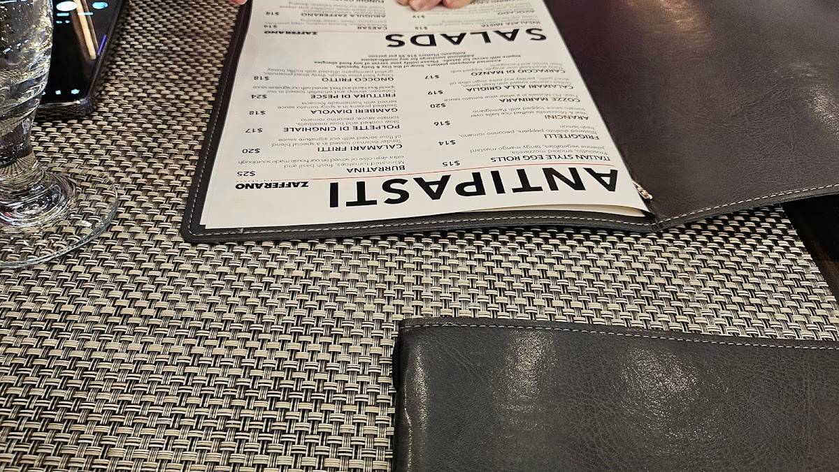 Menu de Zafferano Ristorante