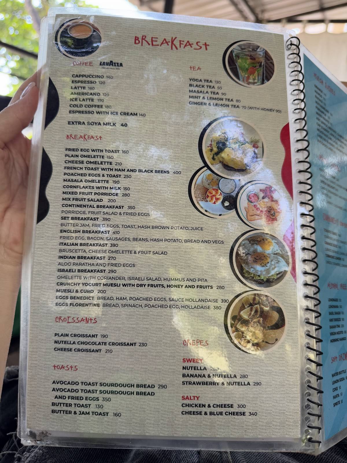 Rico Rico Goa menu