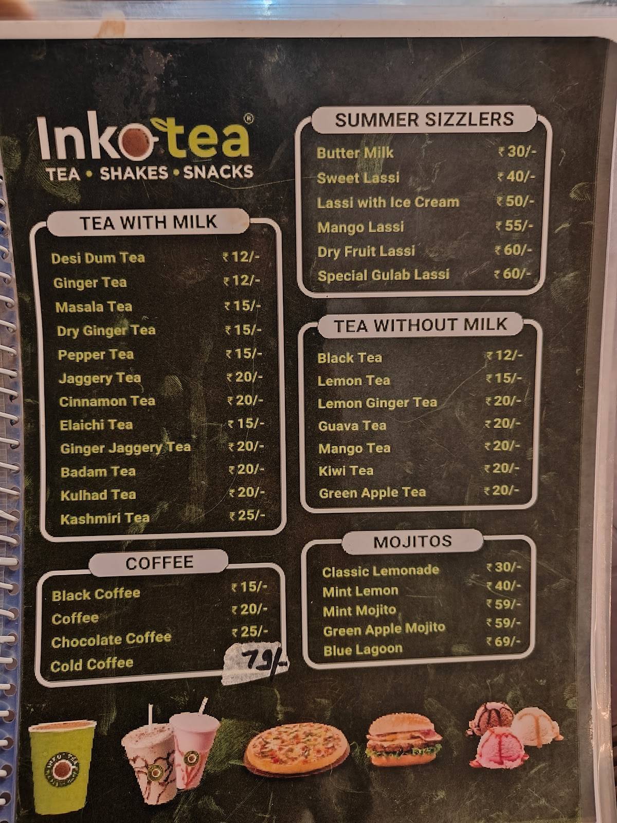 Cafe Synergy (Inko Tea) menu