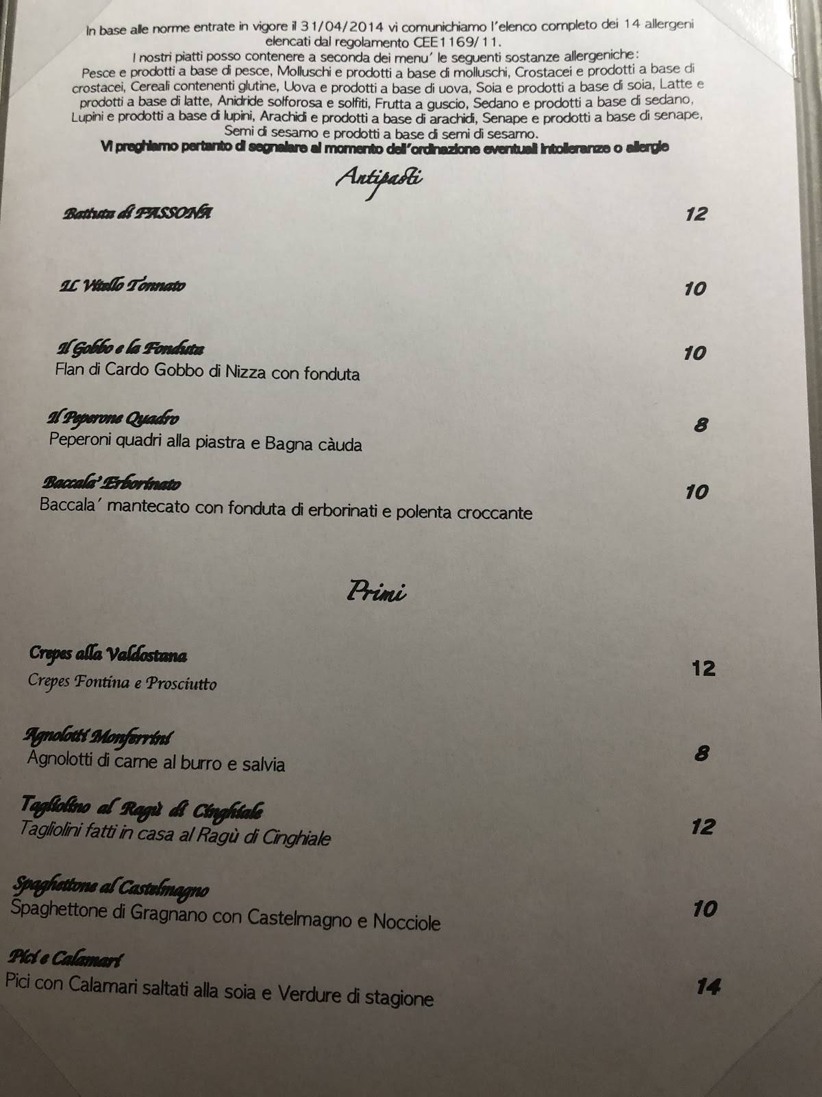 Menu di DaVì Food Lab 