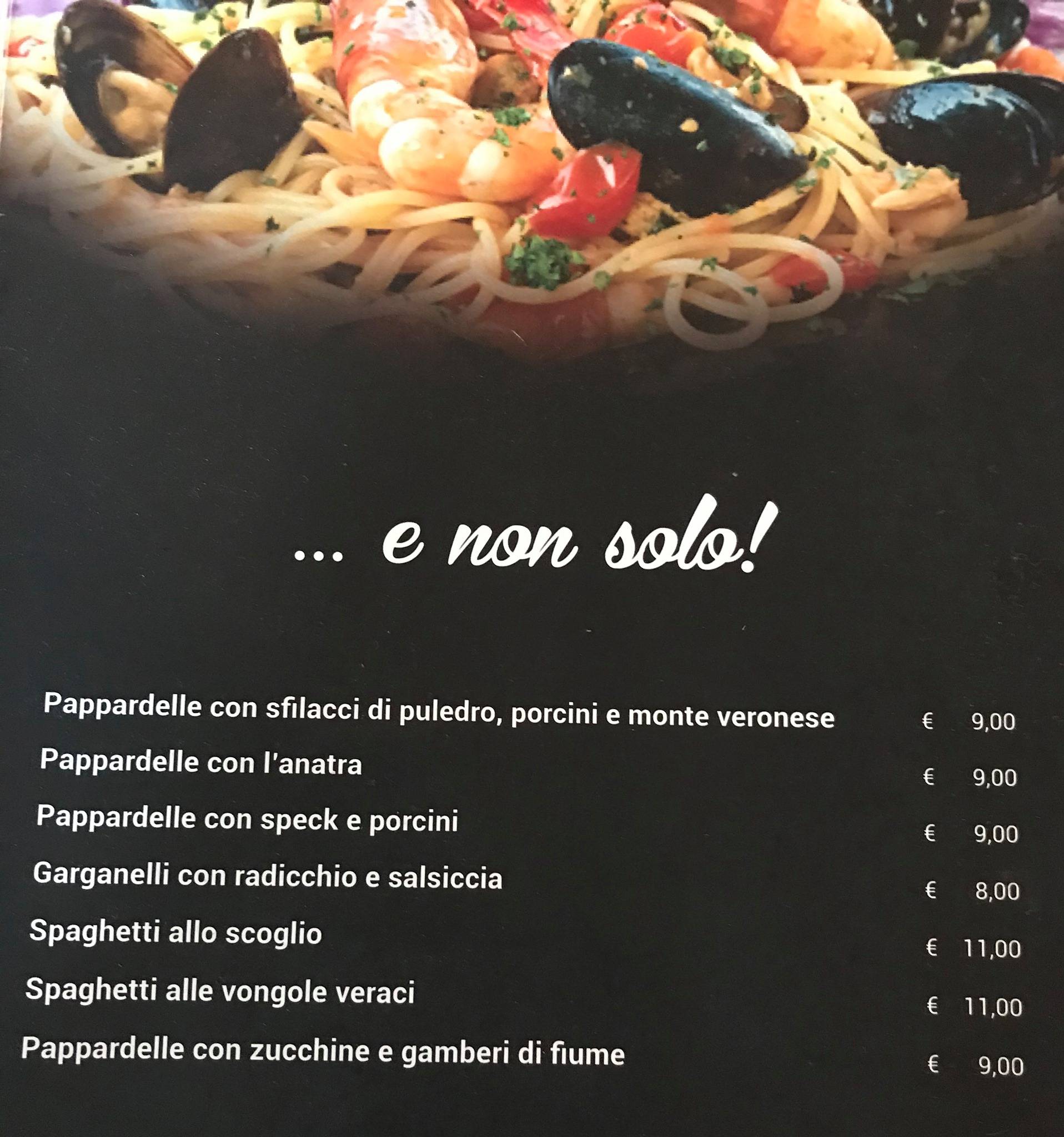 Menu di L'Italiano Ristorante 