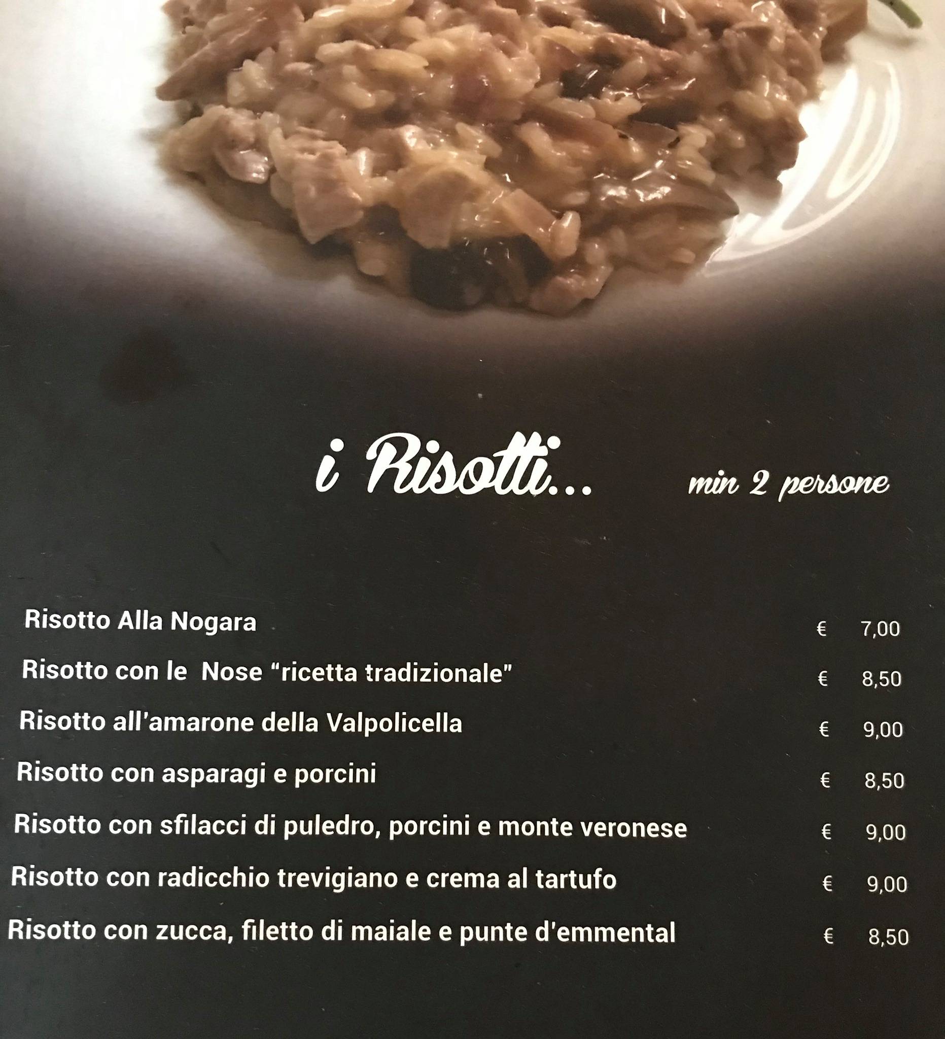 Menu di L'Italiano Ristorante 
