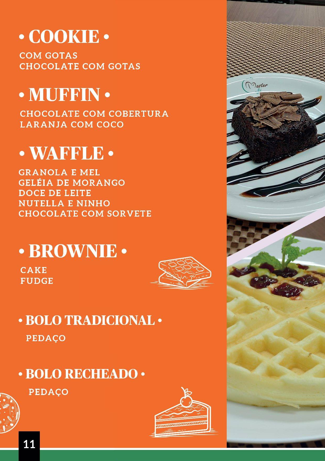 Master Café cardápio