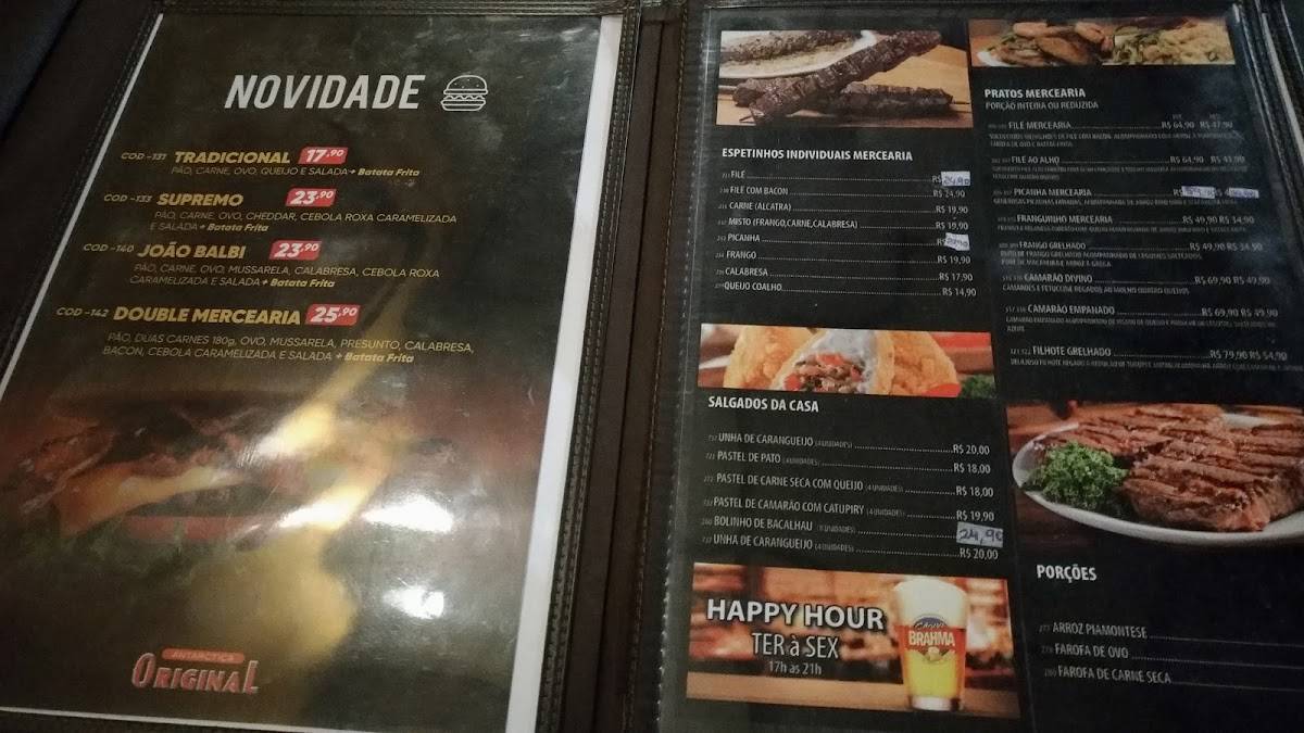 Mercearia Restô cardápio