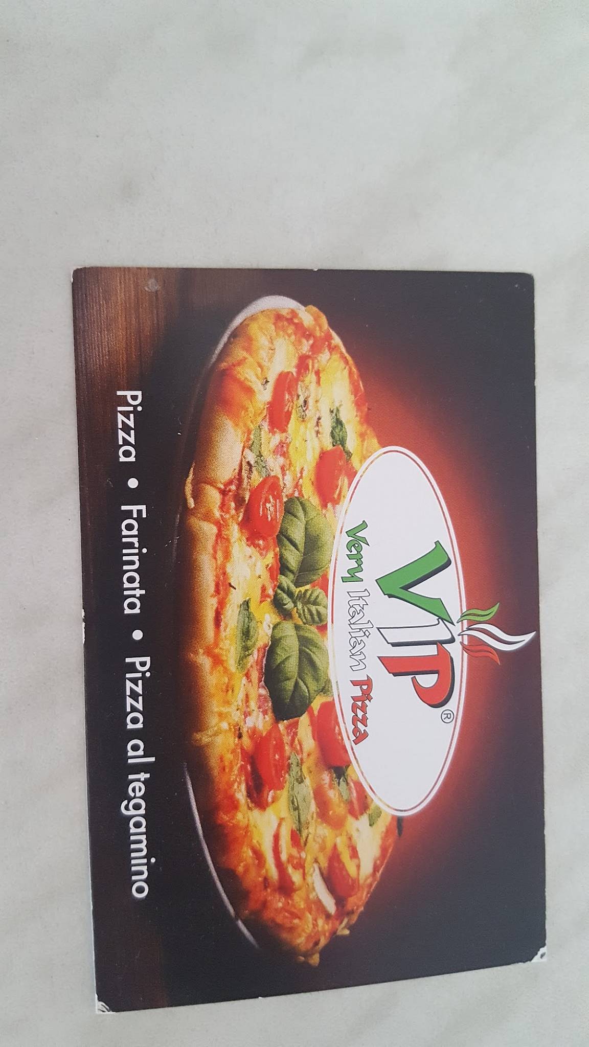 Menu di Pizzeria VIP 