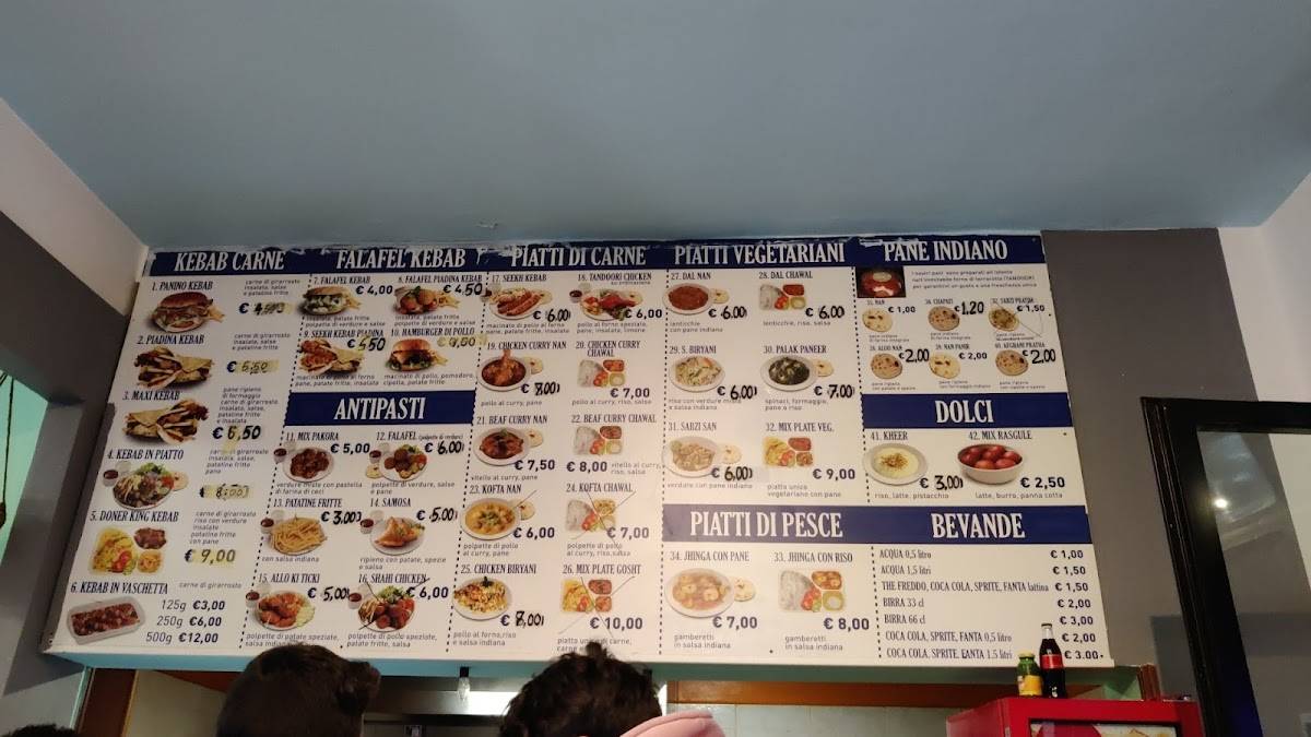 Menu di KING Kebab Rimini 