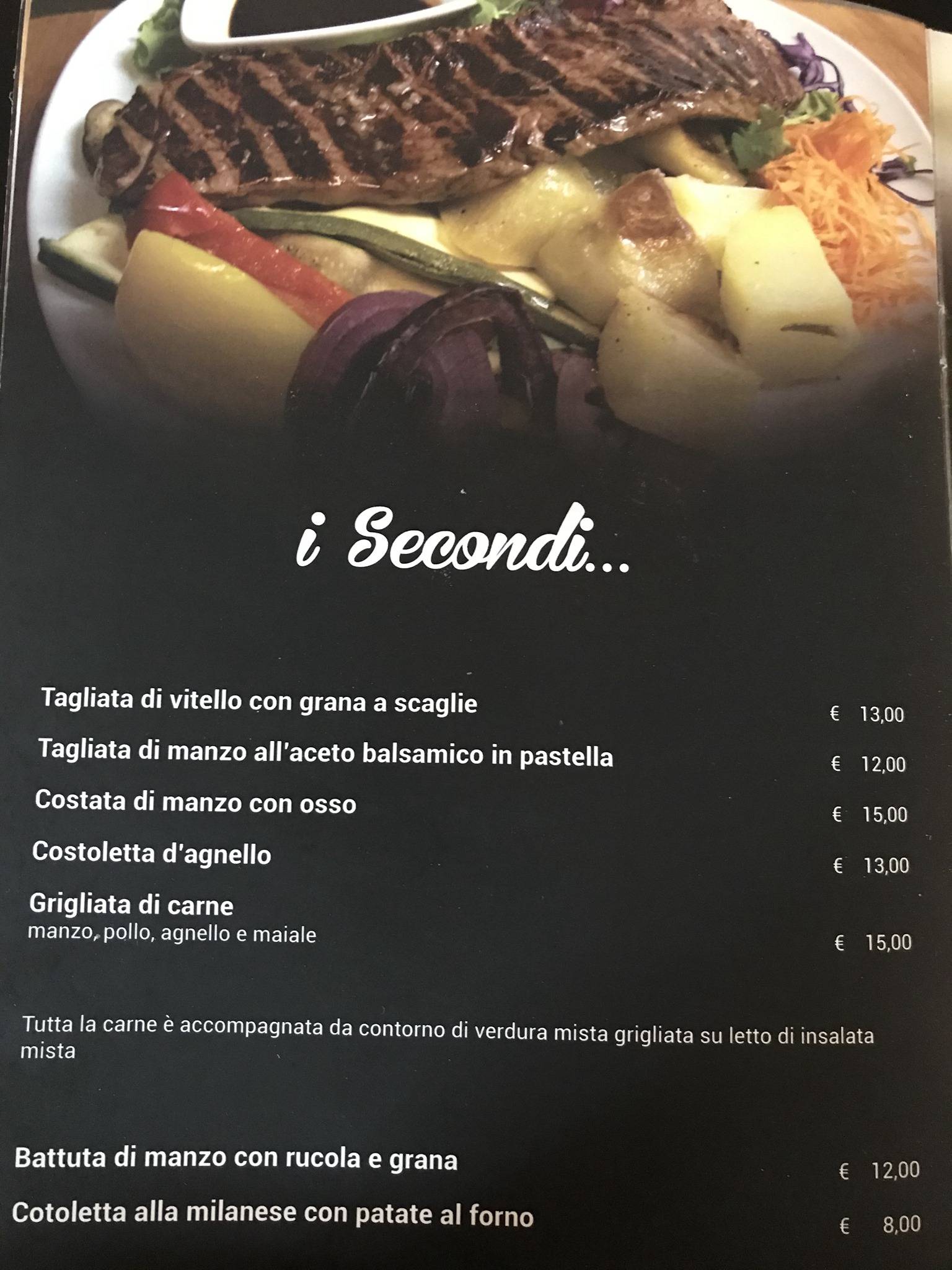 Menu di L'Italiano Ristorante 