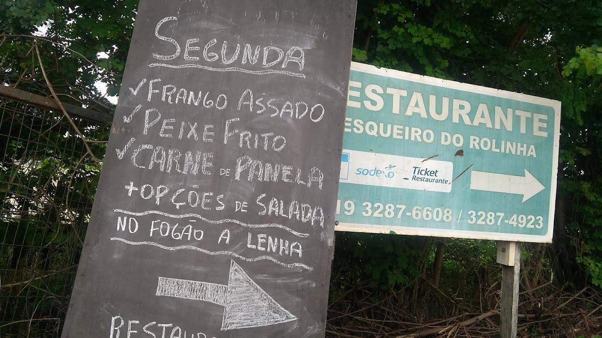 Restaurante Pesqueiro do Rolinha cardápio