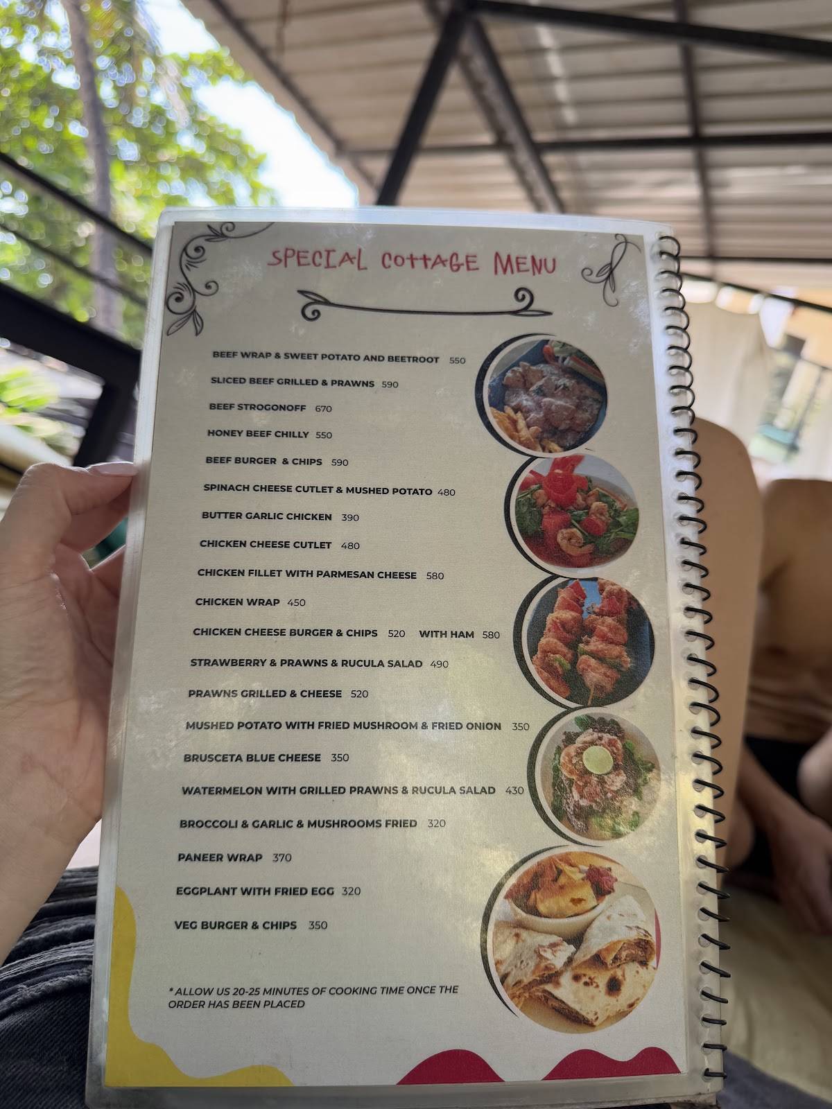 Rico Rico Goa menu