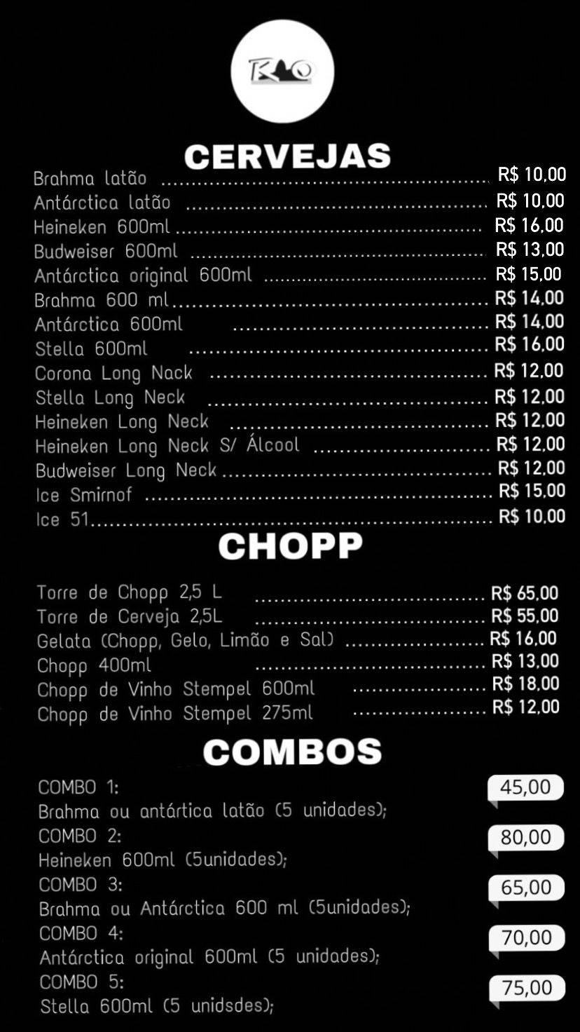 Rio Pub Macaé cardápio