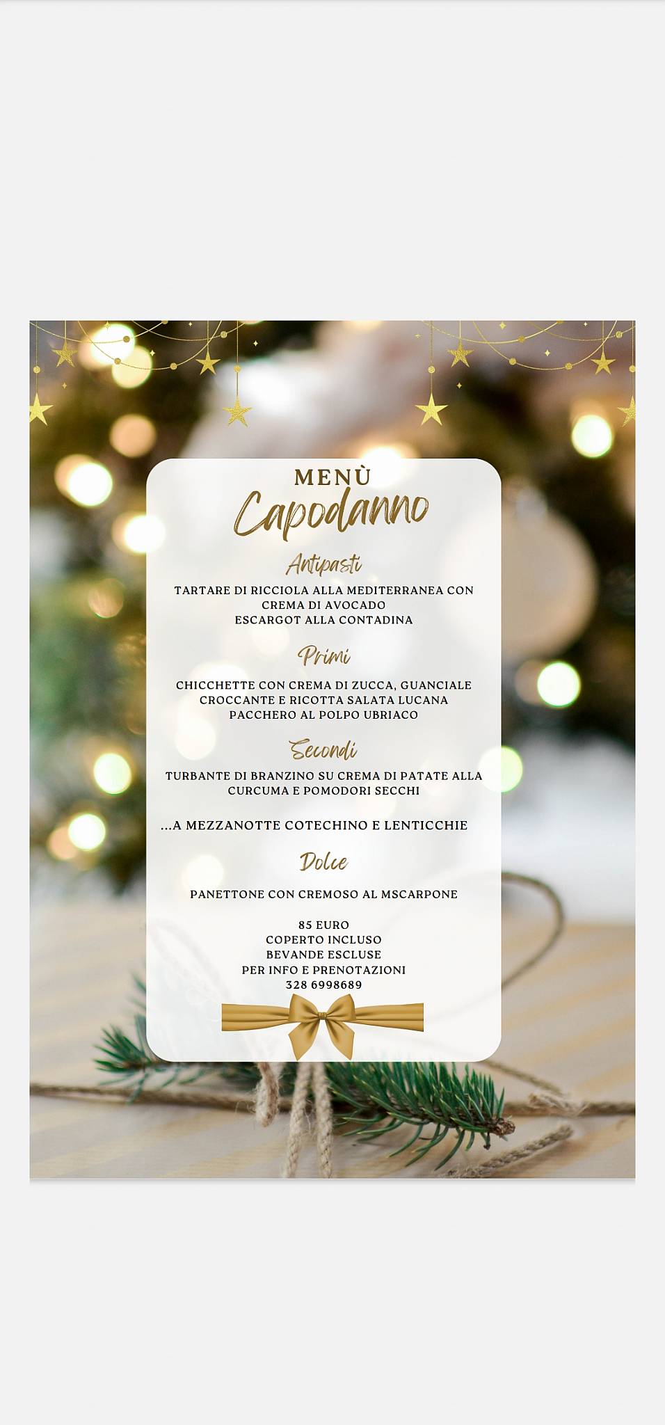 Menu di Locanda Conte 