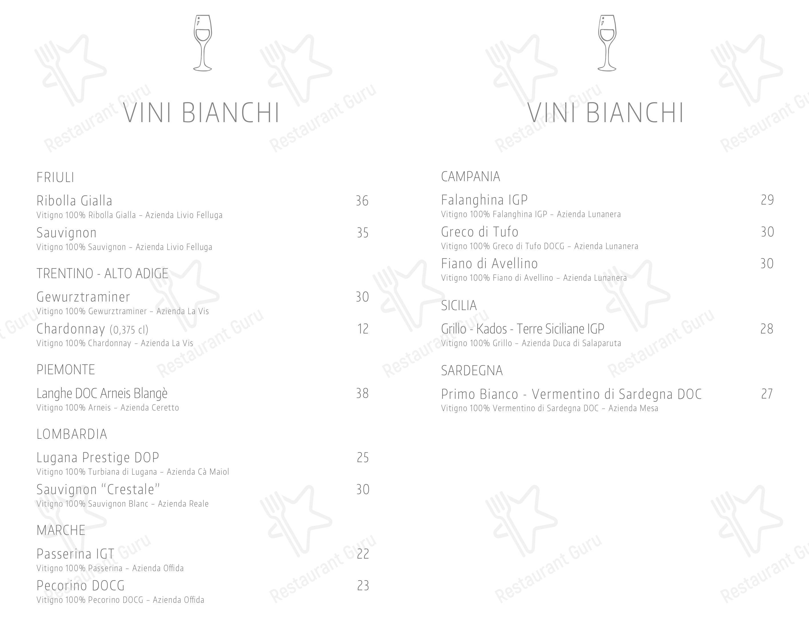 Roccocò dans Segrate - Коктейльная карта