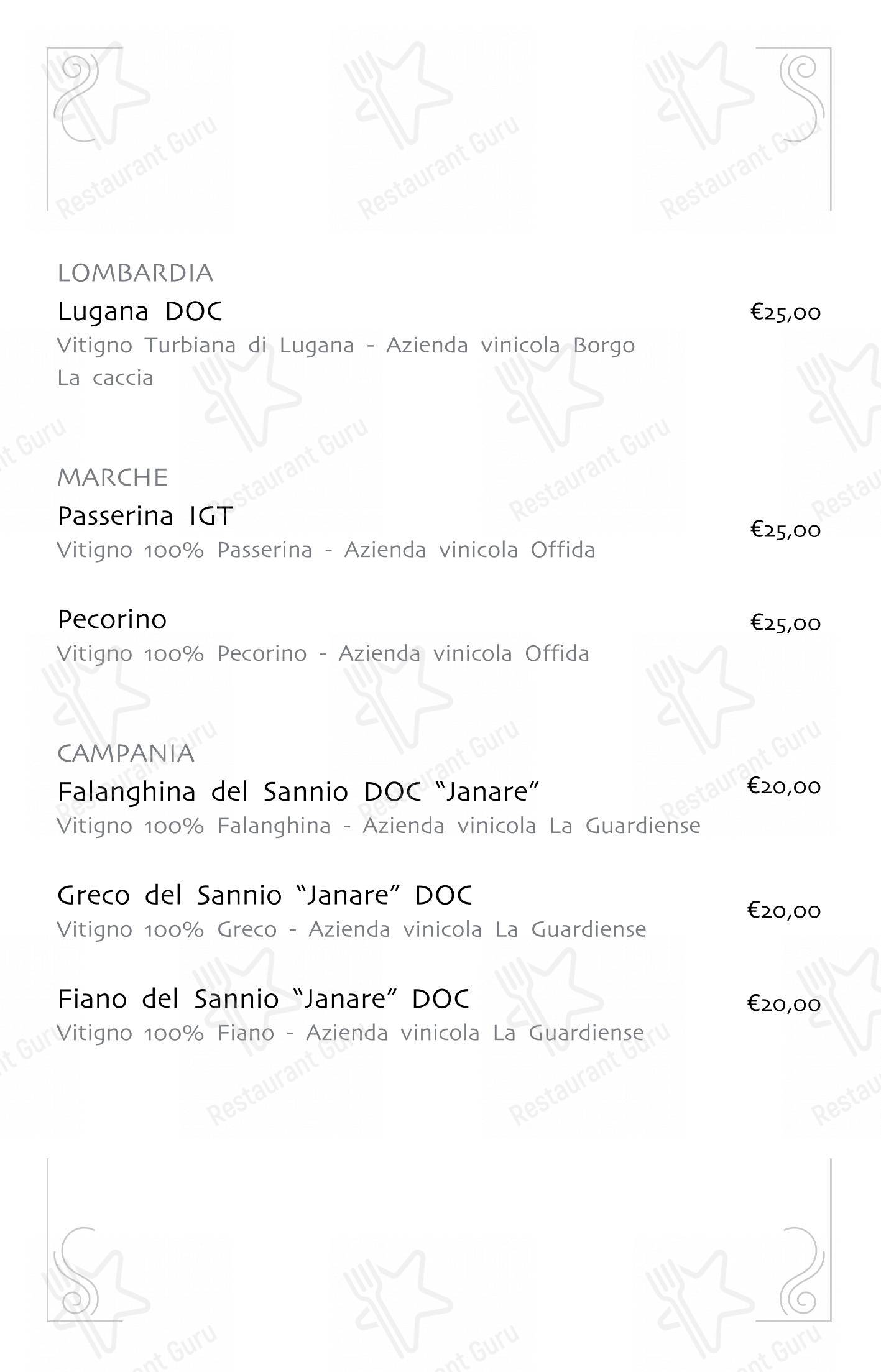 菜单 pour Roccocò dans Segrate