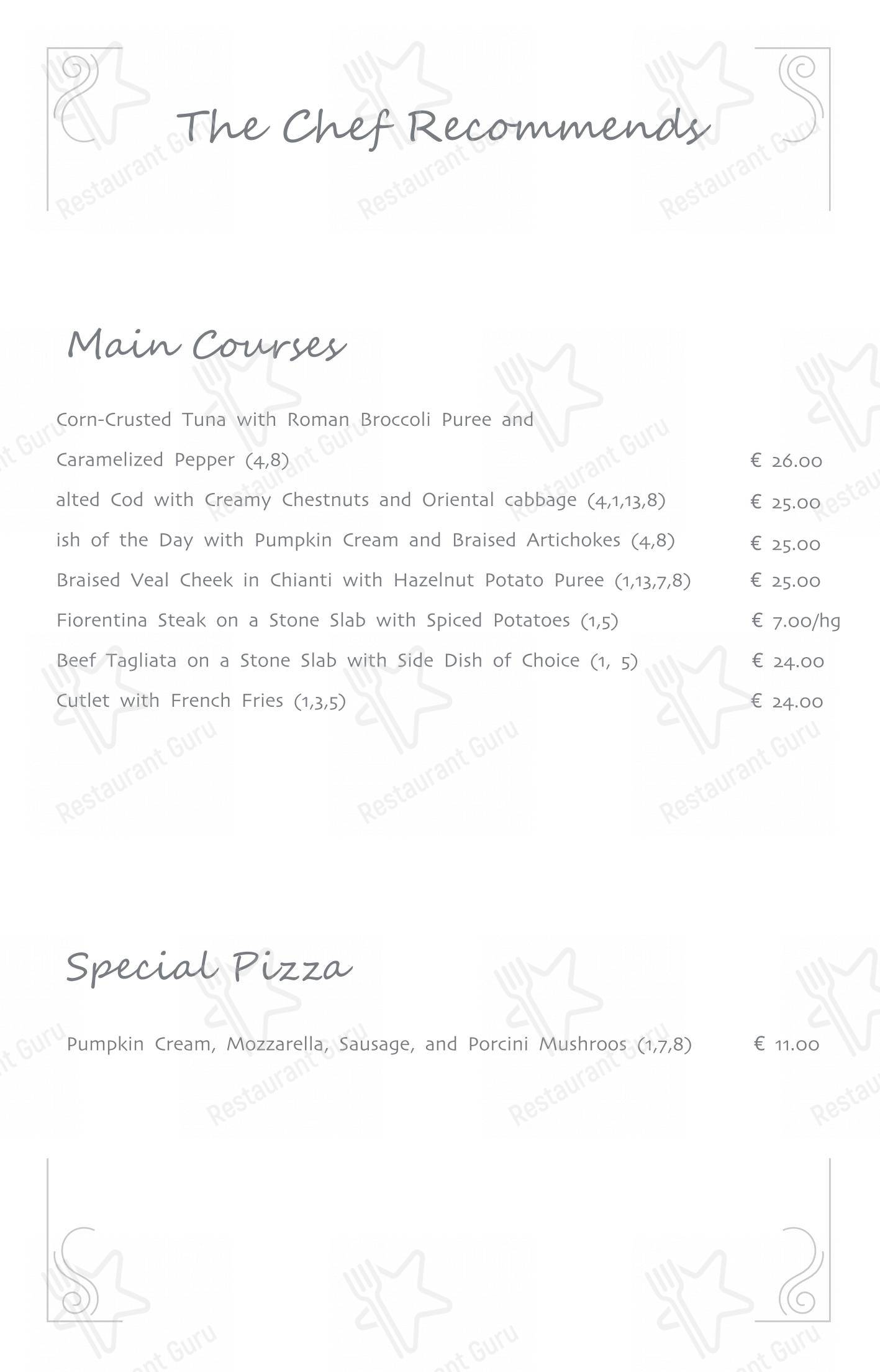 Roccocò dans Segrate - Menu bar