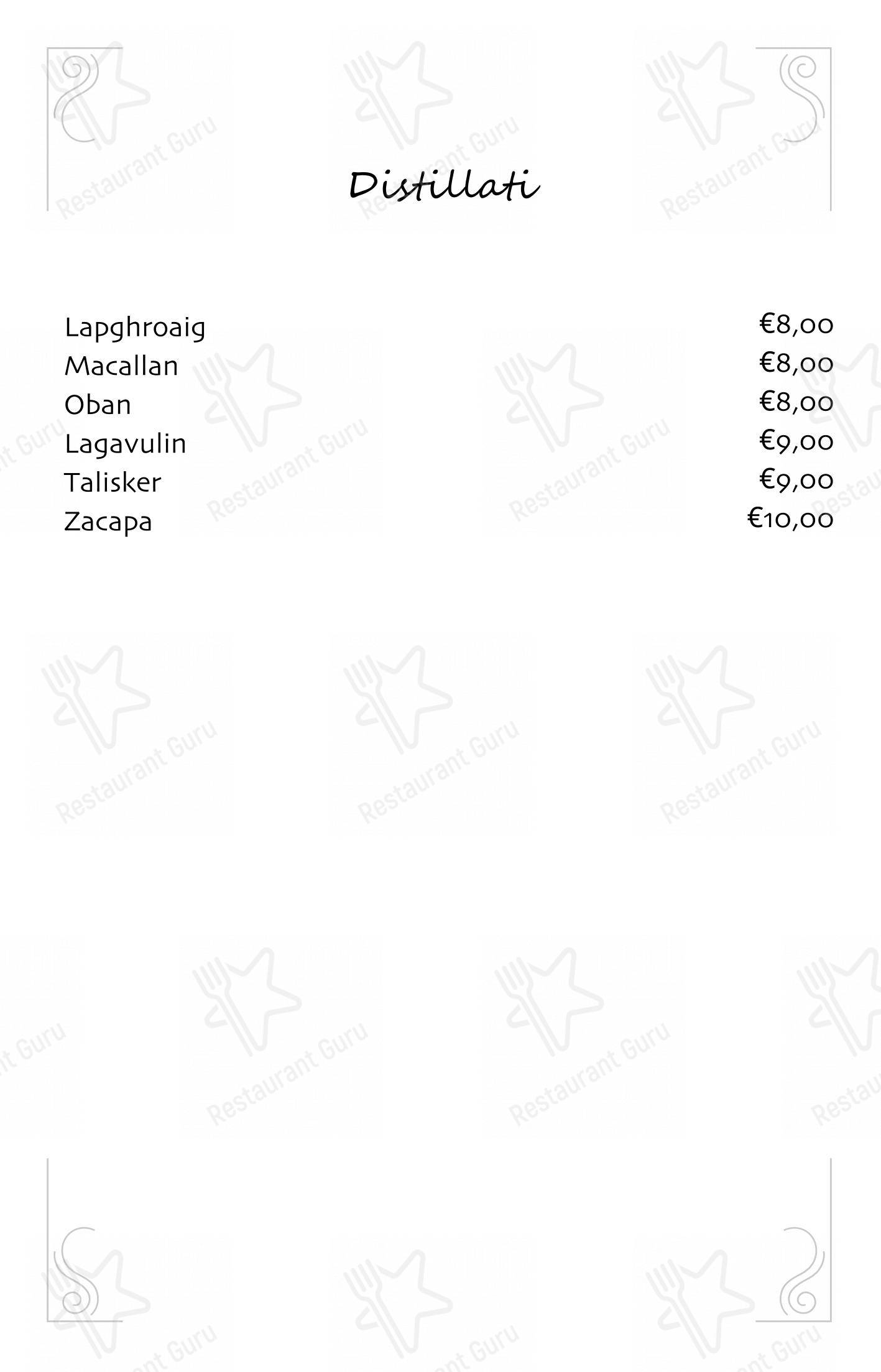 菜单 pour Roccocò pizzeria