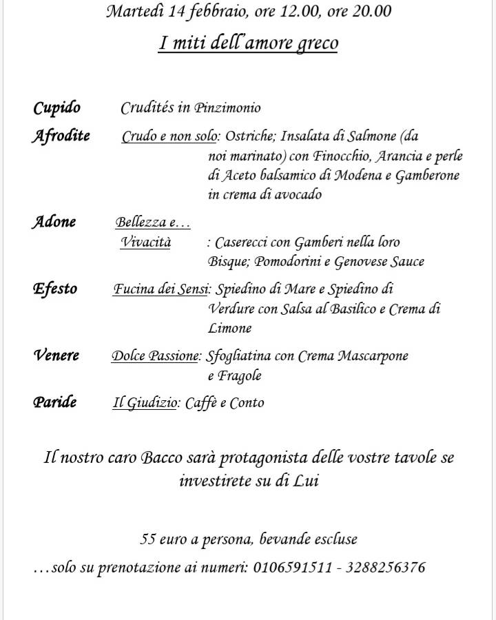 Menu di Scabeccio 