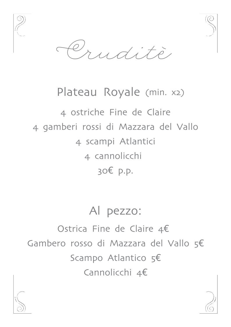 Menu di Roccocò 