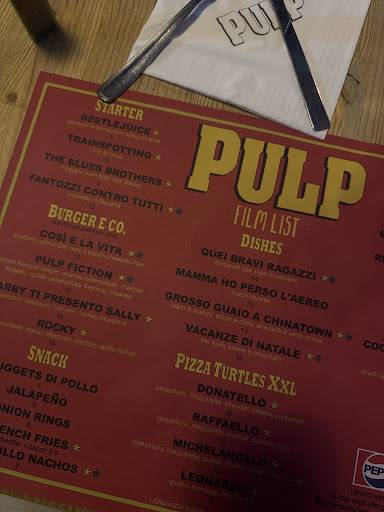 Menu di Pulp Restaurant 