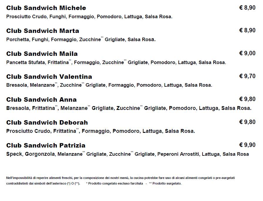 Menu di Sabry e Max's 