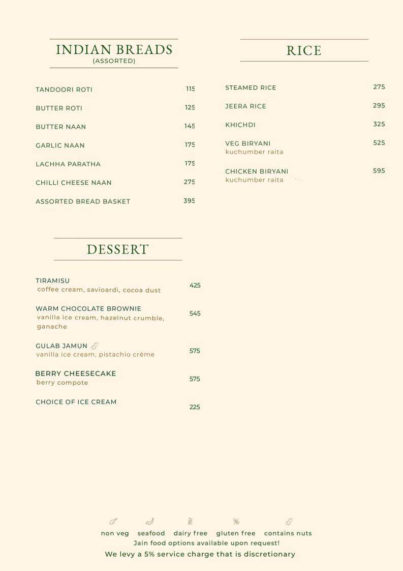 Signature - Innovative Culinary Kitchen menu