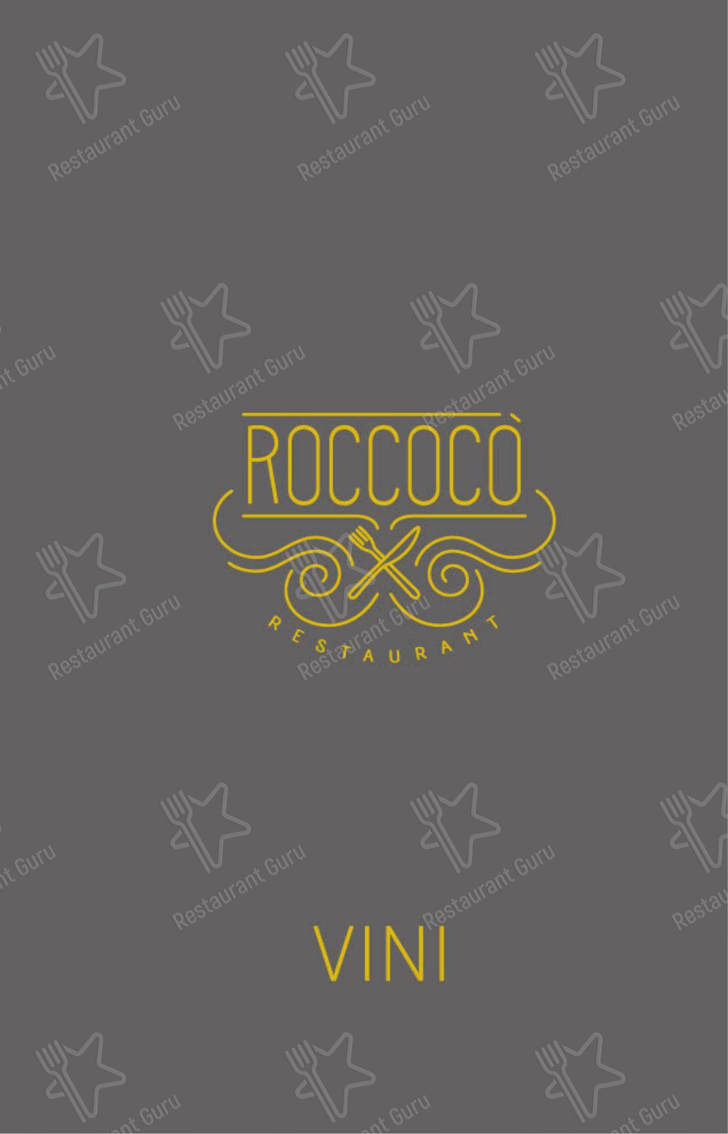 菜单 pour Roccocò dans Segrate