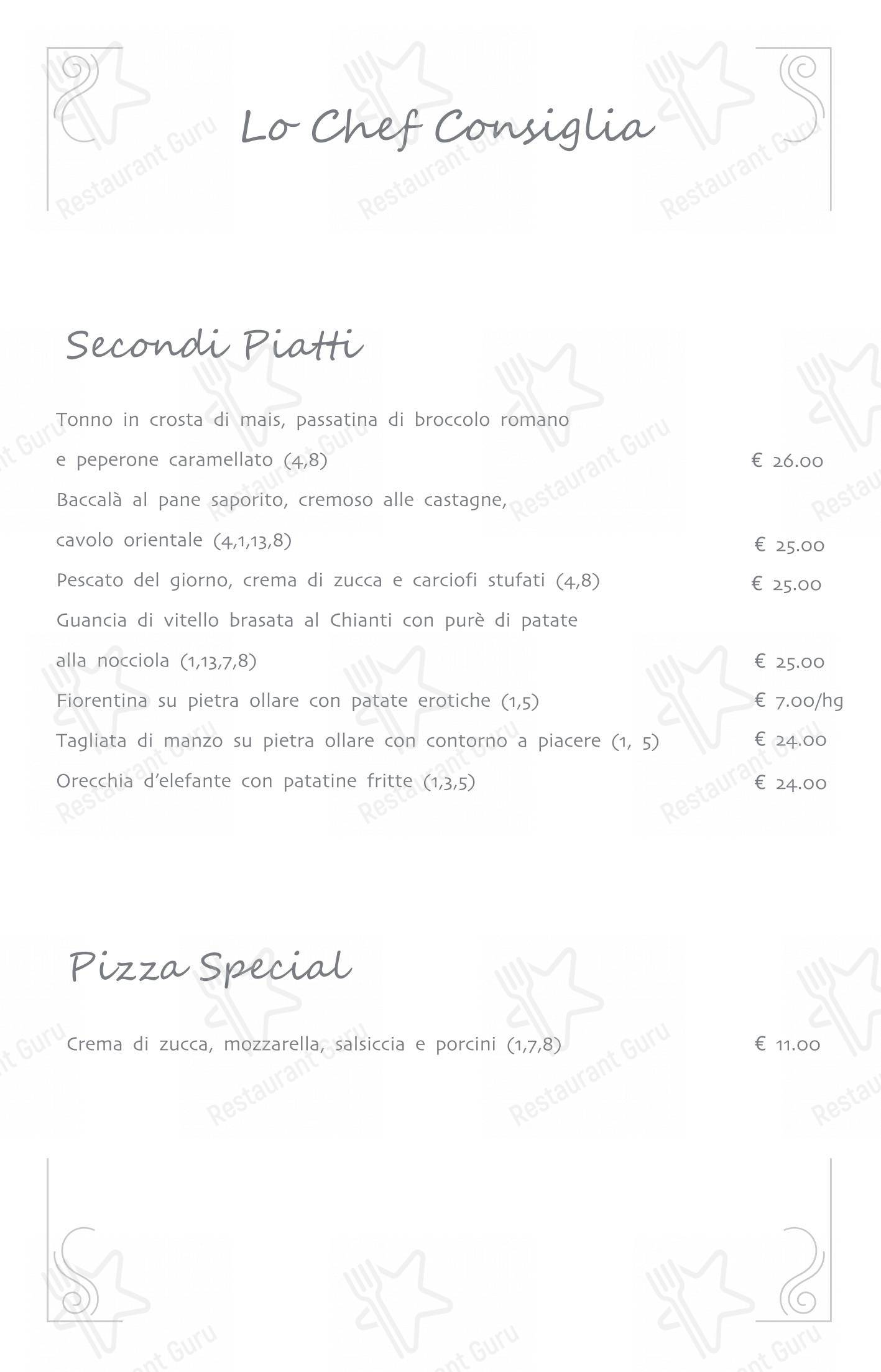 Roccocò dans Segrate - Menu