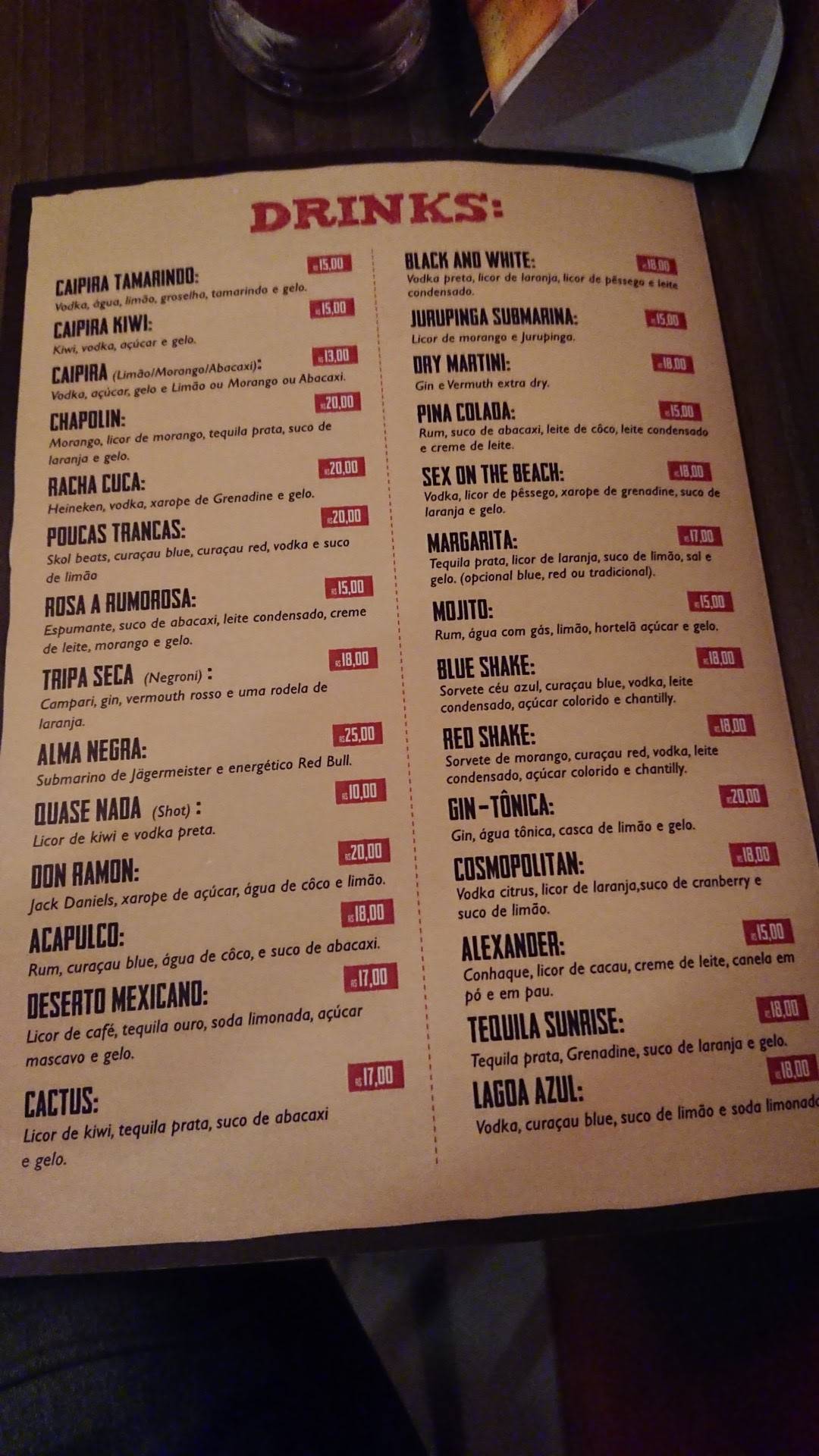 Don Ramon Burger cardápio